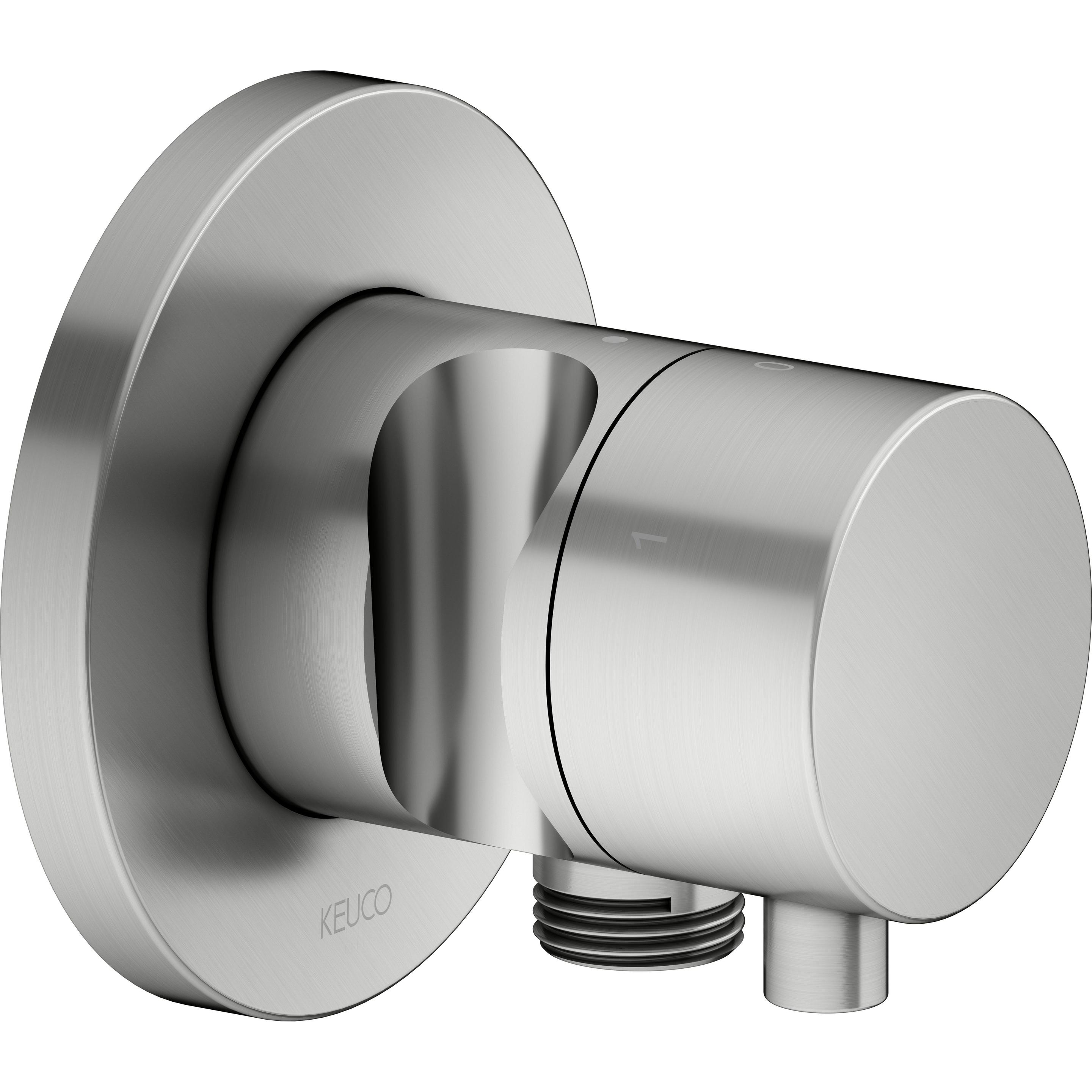Keuco, Badarmatur, IXMO Umstellventil UP 3 Verbraucher, Schlauchanschluss, Comfort Griff und Brausehalter, mit Ab