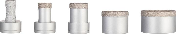 Actual product image Bosch Professional Zubehör PRO Ceramic dry X-Lock core bit set, 68 x 33, 51 x 33, 35 x 33, 25 x 33, 20 x 33 mm, 5 pcs. (51, 68, 51 mm, 35.0 mm, 20.0 cm)