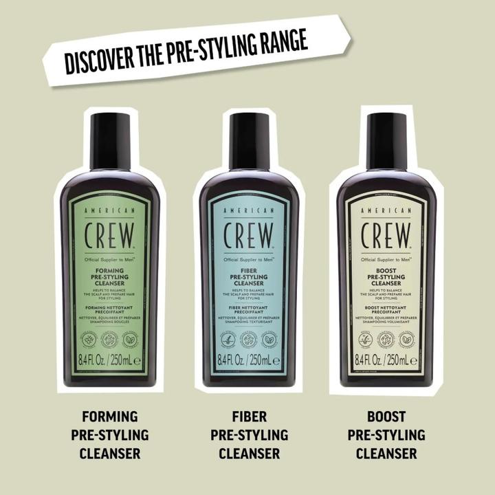 Produktbild American Crew Boost Pre-Styling Cleanser, 250ml (Flüssiges Shampoo, 250 ml)
