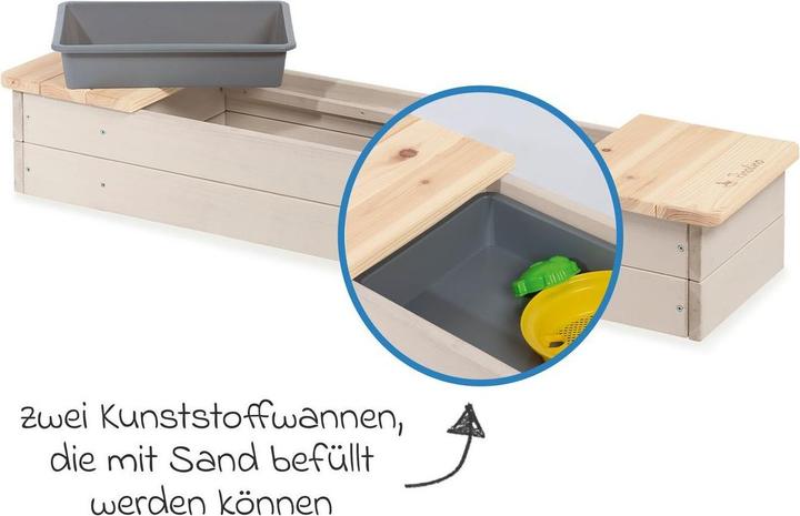 Image du produit Pinolino Sandkasten „Hedda”, beige/natur