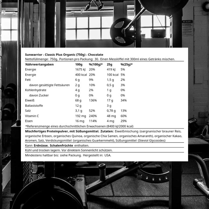 Image du produit Sunwarrior Protein Classic Plus Bio (1 x, 750 g)
