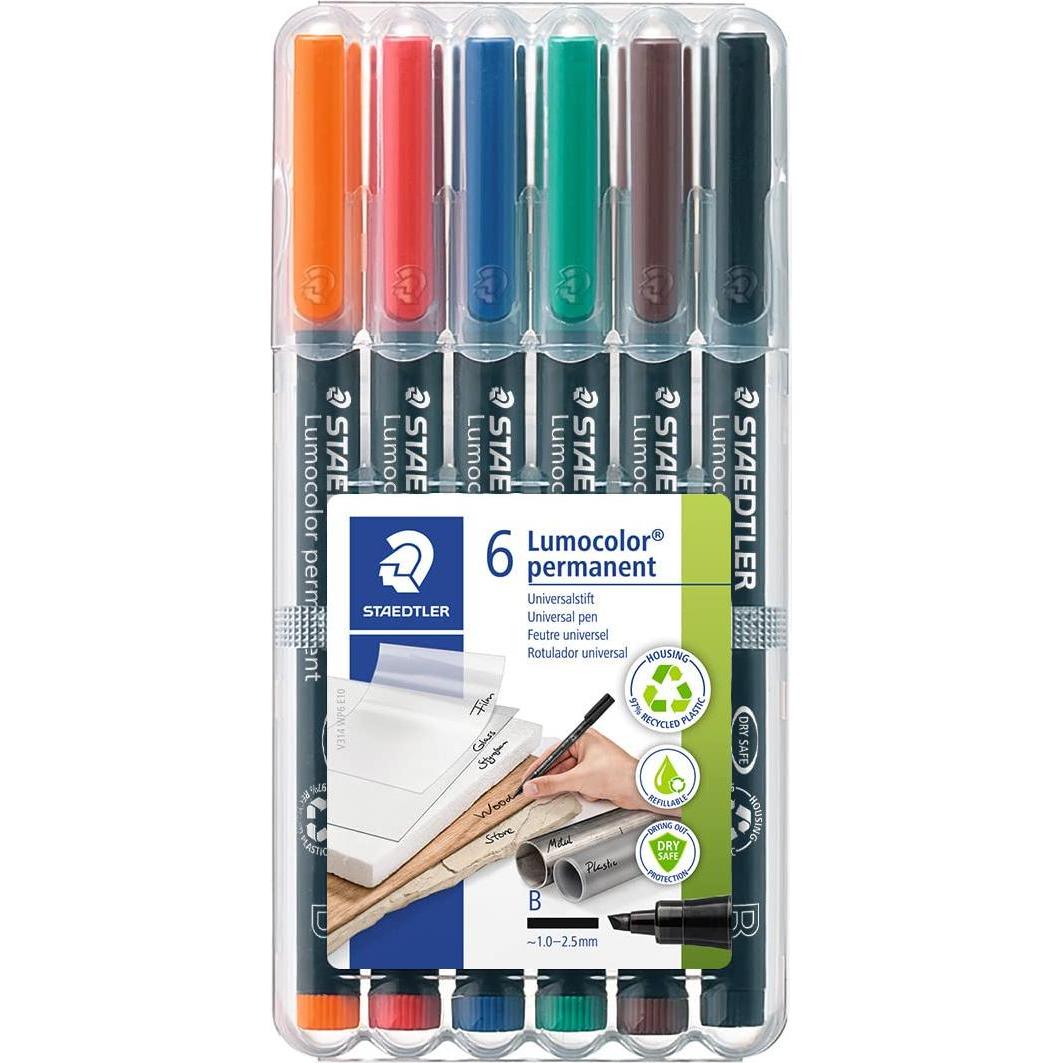 Thumbnail - Staedtler, Marker, Lumocolor permanent (Mehrfarbig, 2.50 mm, 1 x)