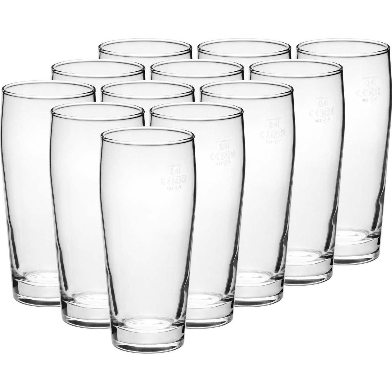 Bormioli Rocco, Biergläser, Willi Becher geeicht (0.40 l, 12 x)