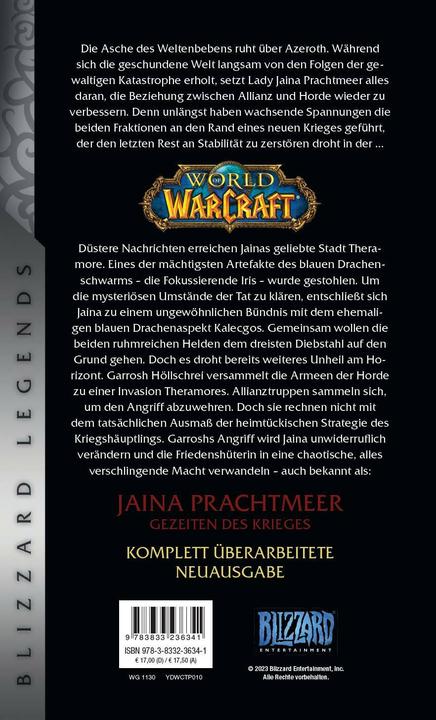Immagine prodotto Panini World of Warcraft: Jaina Prachtmeer - Gezeiten des Krieges (Tedesco, Christie Oro, 2018)