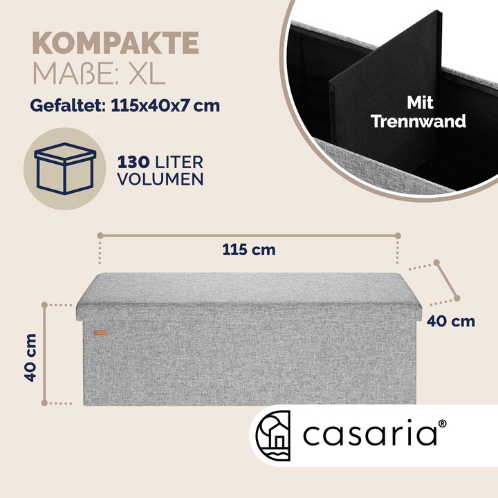 Immagine prodotto Casaria Cassapanca (115 cm)