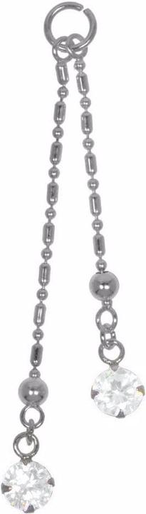 Produktbild Bijouteria Bauchpiercing-Anhänger (Silber 925, Kristall)