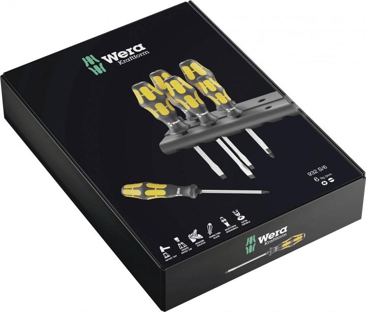 Produktbild Wera 932 S/6 Rack (Phillipps-Kreuzschlitz (PH), Schlitz)