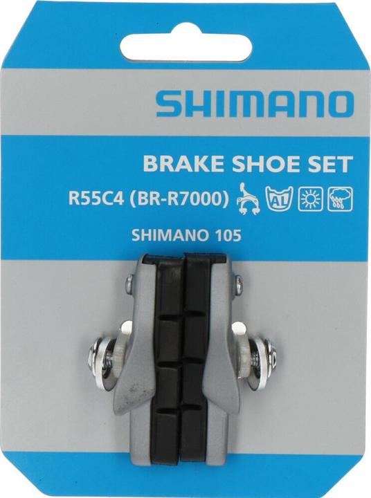 Actual product image Shimano Brake pads R55C4 for alloy rims pair silver