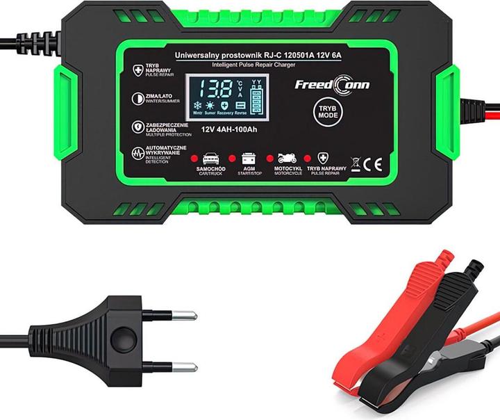 Actual product image RJ Tianye Prostownik akumulatorowy RJ-C 120501A 12V 6A (12V, 6 A)