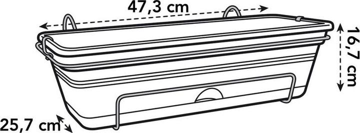 Actual product image Elho Green Basics Balcony Box Allin1 (49 cm)