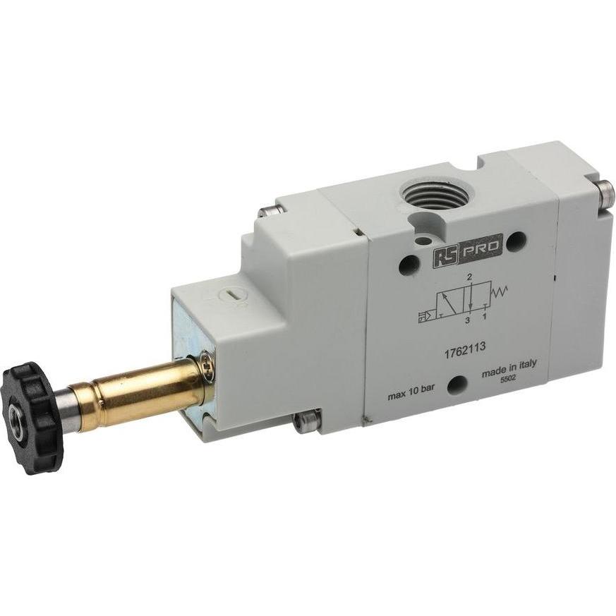 RS PRO, Valvola, SOLENOID PILOT VALVE - single action 3/2
