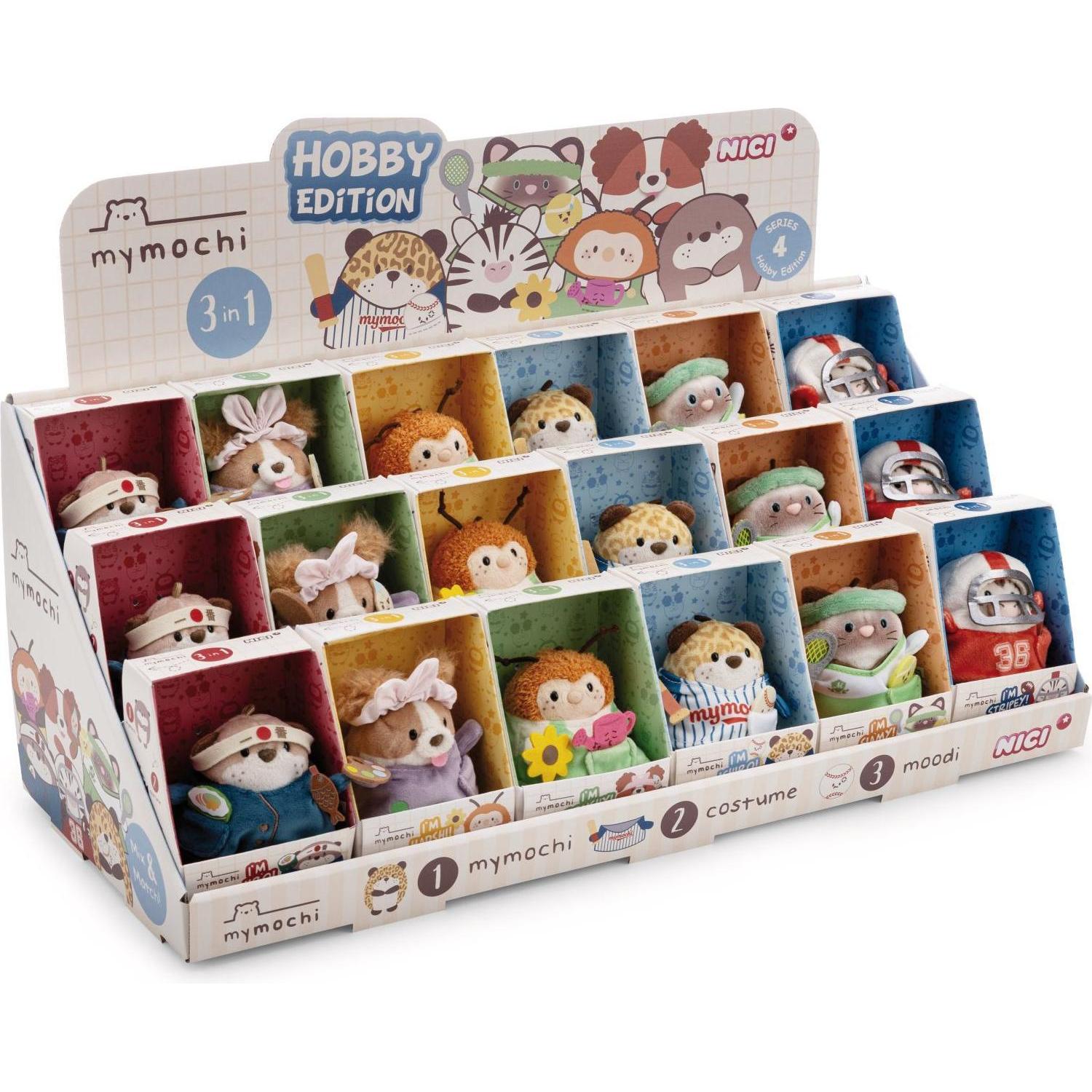 NICI Sortiment Kuscheltier mymochi 8cm in Ges (8 cm)