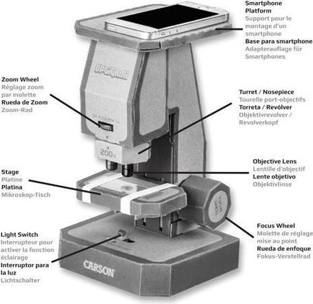 Produktbild Carson Optigami Mikroskop-Bausatz für Kinder