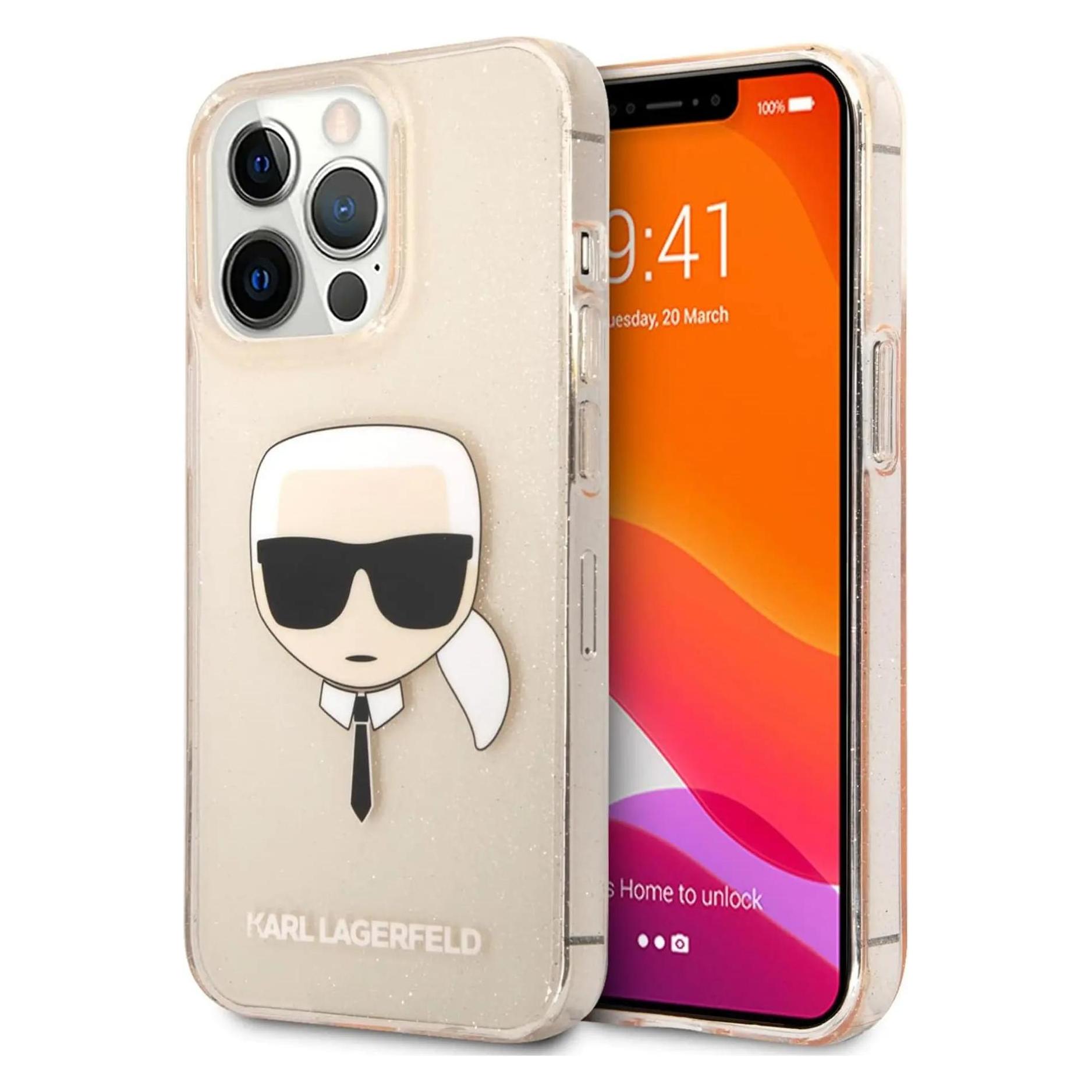 Karl Lagerfeld Case (Apple IPhone 13, Apple IPhone 13 Pro), Smartphone Hülle, Gold