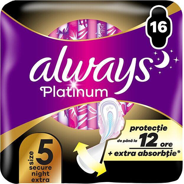 Produktbild Always Ultra Platinum Sichere Nacht mit Extra Halt (16x)