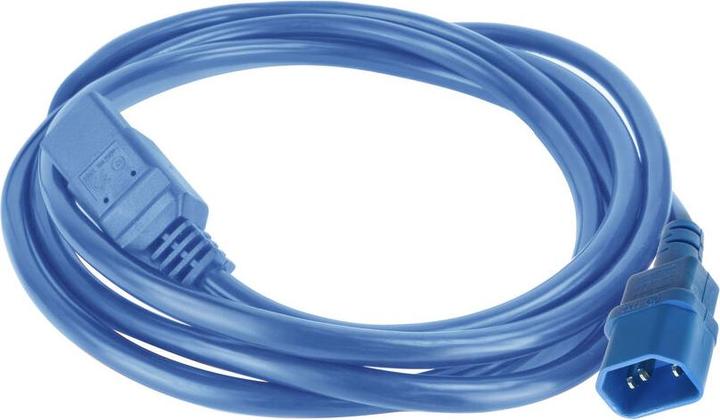 Produktbild Powercord C14 - C21 IEC60320 blue 2 m (2 m)