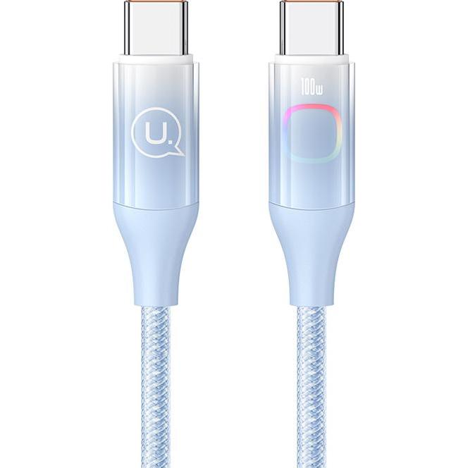 EKO 100W Ladekabel Type-C auf Type-C 1.2m Display XM (USB 3.0), USB Kabel