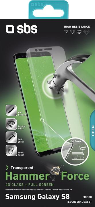 Actual product image SBS 4D Glass Screen Protector for Galaxy S8 (1 Piece, Samsung Galaxy S21)