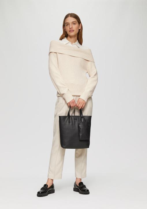 Immagine prodotto S.Oliver Strickpullover Off-Shoulder Strickpullover mit Rippbündchen (44)