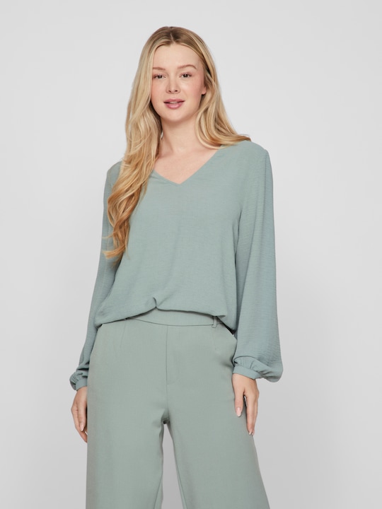 Actual product image Vila Long-sleeved top with V-neck (36)