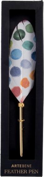 Actual product image Artebene Schreibfeder mit Punkte multicolor (Multicolor, 1 x)