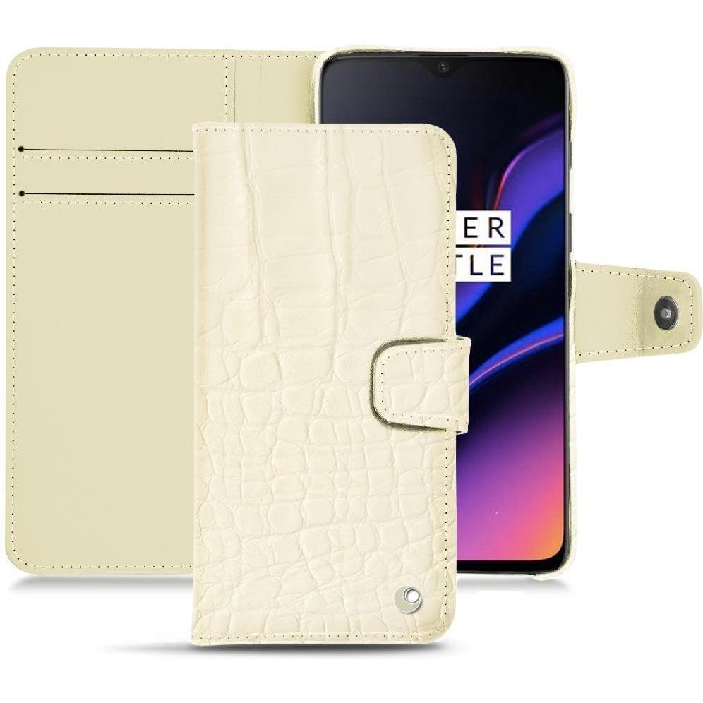 Thumbnail - Noreve Lederschutzhülle Wallet (OnePlus 6T), Smartphone Hülle, Weiss