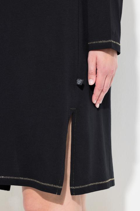 Image du produit Ulla Popken Grands t-shirts en lot de 2, col rond/V, manches longues (46, 48)