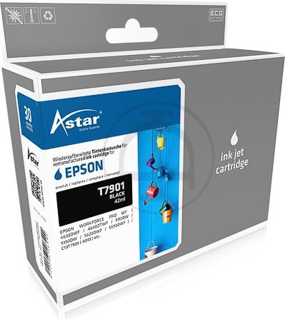 Produktbild Astar 42 ml - Schwarz - kompatibel - Tintenpatrone (BK)