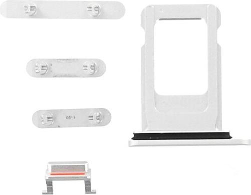 Produktbild OEM Button Set für iPhone XR weiss (Apple iPhone XR)