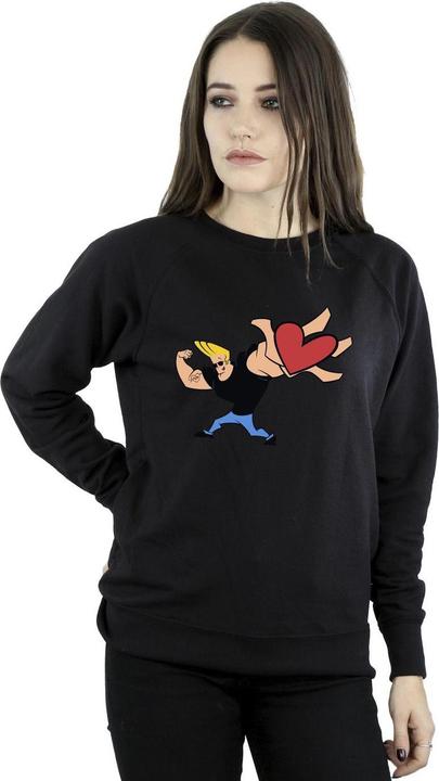 Actual product image Johnny Bravo Womens/Ladies Heart Present Sweatshirt (M)