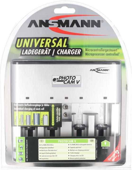 Produktbild Ansmann Fotokamera V (1 Stk., R14, AAAA, 9V Block, Ladegerät ohne Akku)