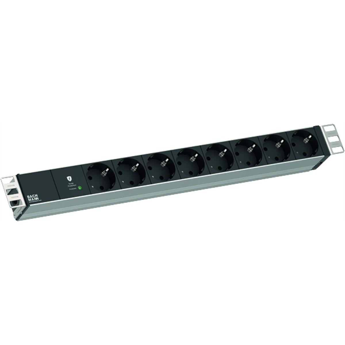 Bachmann, Steckdosenleiste, 800.3932 (8 x, CEE 7/3, 2 m)