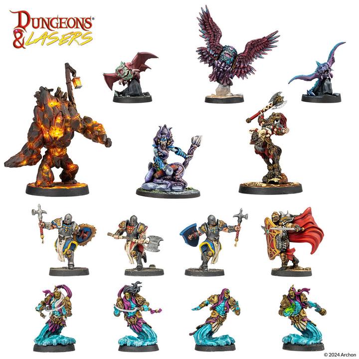 Actual product image Archon Studio Dungeons & Lasers - Figurines - Deuslair - Core Set (English)