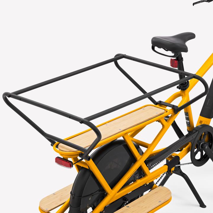 Image du produit Btwin Vélo utilitaire électrique Cargobike R500E Longtail V2 jaune (44 cm)