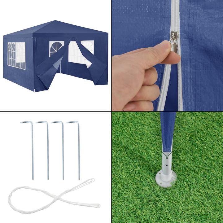 Immagine prodotto Casa.Pro Padiglione Wedau 400x300x255 cm blu scuro (300 cm, 400 cm)