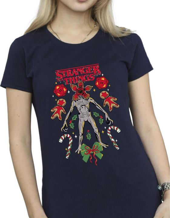 Produktbild Netflix Stranger Things Christmas Demogorgon TShirt (L)