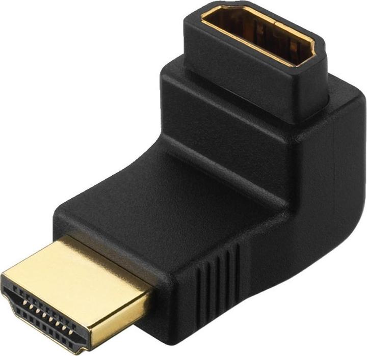 Actual product image Goobay Wentronic HDMI™ Angle Adapter, HDMI Standard Plug (Type A), Black (HDMI)