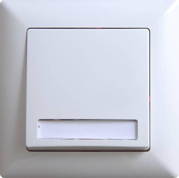 Produktbild Gunsan Visage Klingeltaster mit Namensschild Unterputz Steckklemm-System Weiss