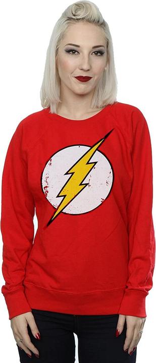 Immagine prodotto The Flash Felpa da donna/donna in cotone con logo distressed (S)