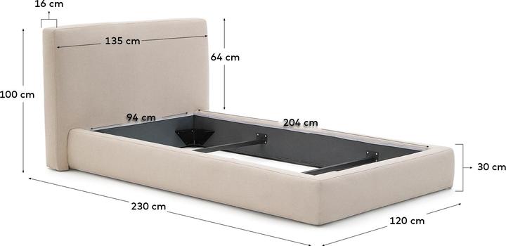 Image du produit Kave Home Blok (90 x 200 cm)