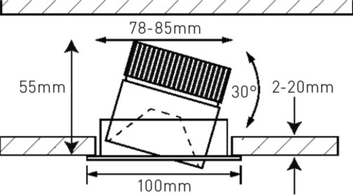 Produktbild Maxluce Einbauspot ELEGANCE (900 lm)