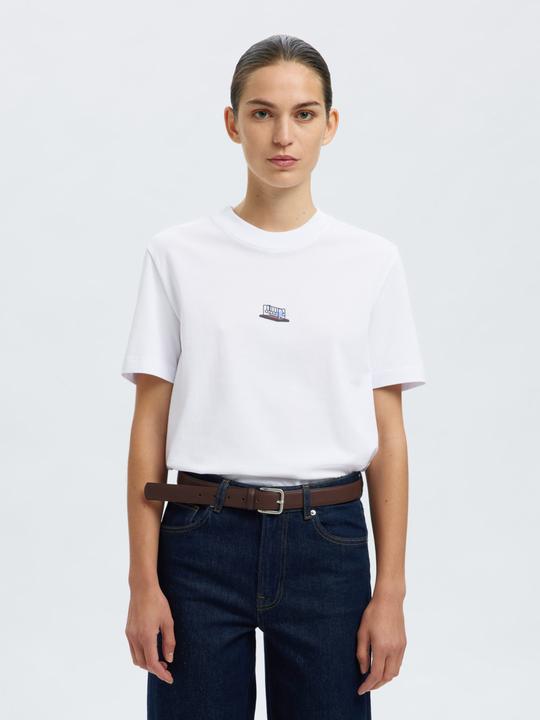 Actual product image Selected Femme Baumwoll Print T-Shirt (XS)