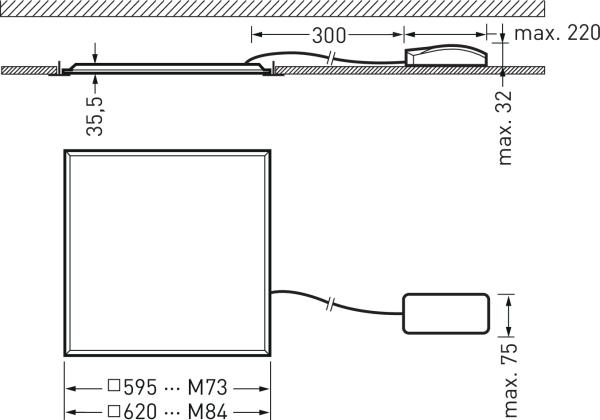 Actual product image Trilux Siella G7 M73 PW19 4 (4000 lm)
