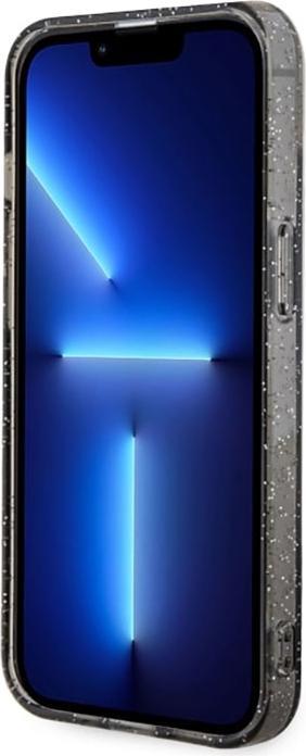 Produktbild Guess GUHMP14MHCMCGK iPhone 14 Plus 6.7" black/black hardcase Glitter Gold MagSafe (Apple iPhone 14 Plus)