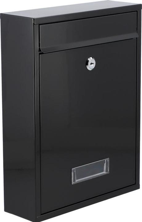 Actual product image Toya VOREL Mailbox 360 x 260 x 80mm Black 78555