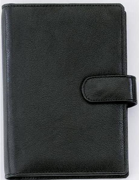 Immagine prodotto Bind T 1 - Sistema di pianificazione A6 senza calendario, pelle nappa, nero (A6, Inglese, Francese, Tedesco)