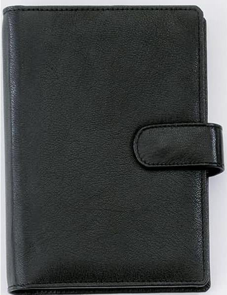 Produktbild Bind T 1 - Systemplaner A6 ohne Kalender, Nappa-Leder, schwarz (A6, Englisch, Französisch, Deutsch)