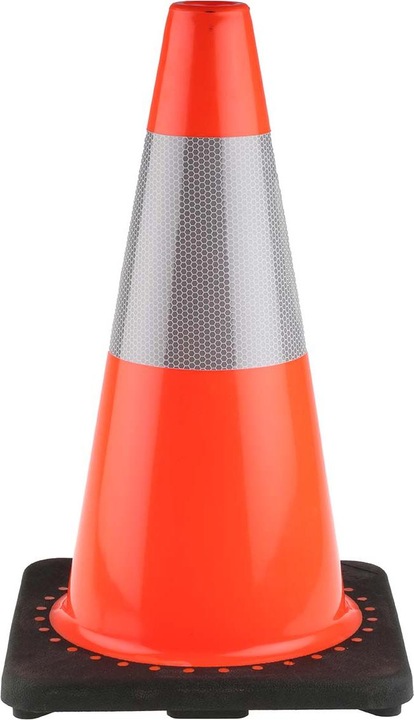 Actual product image Rs Pro Rubber Base Traffic Cone, 45cm