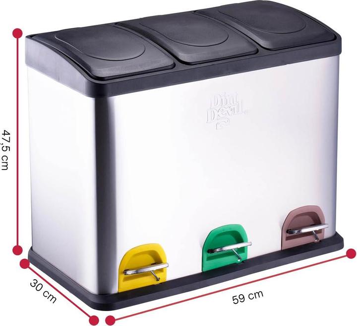 Produktbild Dirt Devil Pedal Bin 3x15L 4pc (45 l)