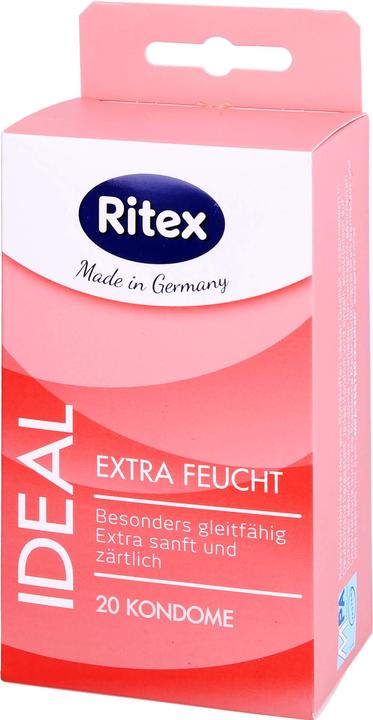 Actual product image Ritex Ideal" Extra Moist, 20 extra moist condoms with 50% more lubricant (20 pcs.)